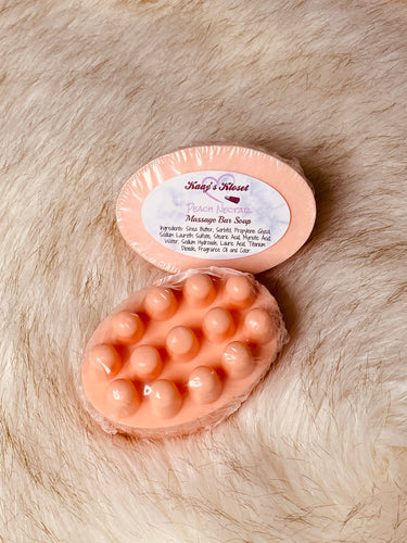 Peach Nectar Massage Bar Soap - Kaay's Kloset