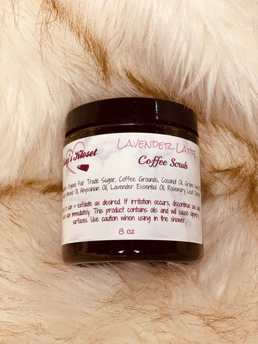 Lavender Latte Coffee Scrub - Kaay's Kloset